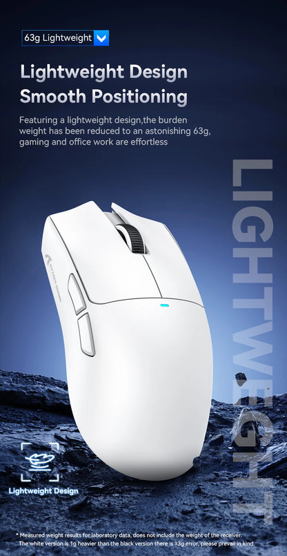 ATTACK SHARK X11SE Wireless Gaming Mouse, Tri-Mode Superlight Mouse with PAW3311 Sensor, 22000 DPI, 63g Ultra-Light RGB Gaming Mouse for PC, Laptop & Esports
