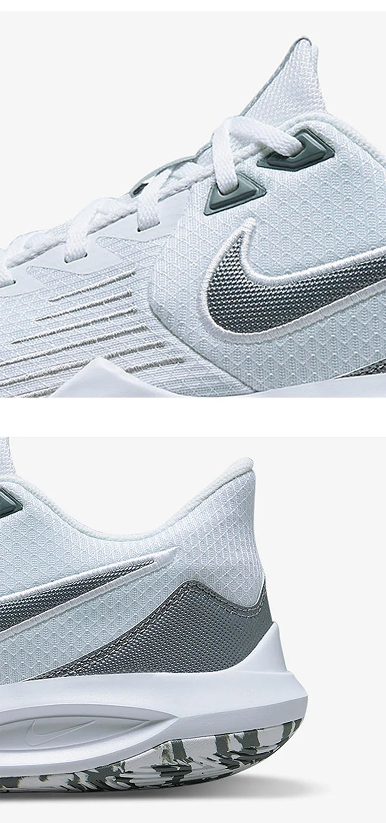 Nike Authentic Precision 5 Men's Cushioned Basketball Low-Top Sports Shoes CW3403-101