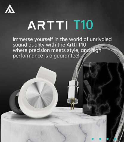 ARTTI T10&R1&R2 In-Ear HiFi Earphones Wired IEMs Monitors 14.2mm Planar Driver Textured Bass 0.78mm 2pin & 3.5MM/4.4MM Connector