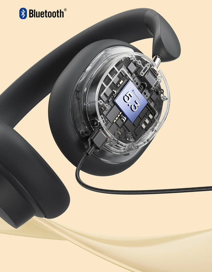 Auscultadores Over-Ear Sem Fios Bluetooth 5.3 Baseus – Driver HiFi de 40mm, Headset Dobrável com 70H de Autonomia e Áudio Espacial