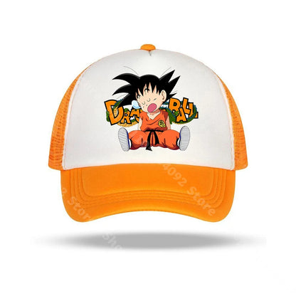 Dragon Ball baseball sapkák, anime karakterekkel nyomtatott napellenzős sapkák, gyerekeknek és felnőtteknek, nyári, lélegző, alkalmi sapkák, állítható csúcsú sapkák, ajándékok