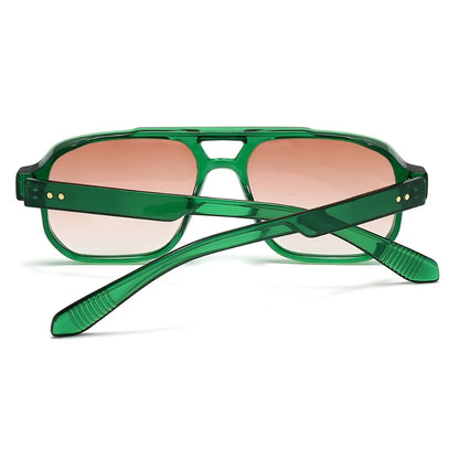Retro Double Beam Sunnies HD Leopard Print Eyewear Unisex Polarized Sunglasses Waterproof Lightweight Anti-UV Glasses Outdoor