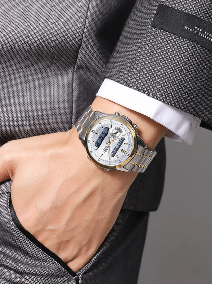SKMEI 2284 Business Men's Electronic Multifunctional Dual Display Sports Waterproof Luminous Luxury Watch Digital Watch Reloj