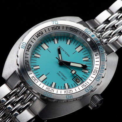 SEESTERN Men Diving Watch Automatic Luminous Date Waterproof Turn Bracelet Wristwatches Retro SUB300T Mechanical Sapphire Glass