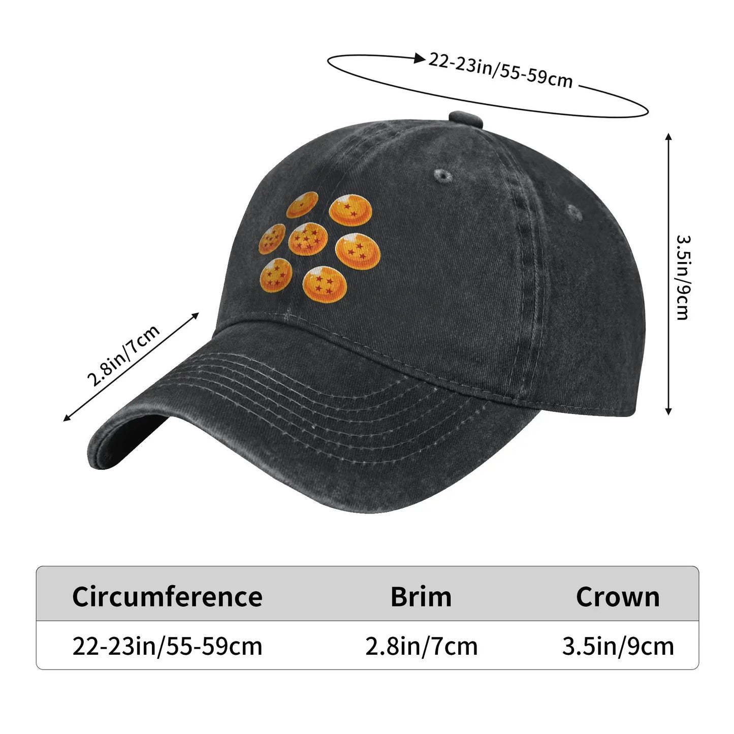 Dragon Ball DBZ Goku Baseball Cap for Men Women Distressed Denim Snapback Cap Japan Manga Outdoor Unstructured Soft Caps Hat