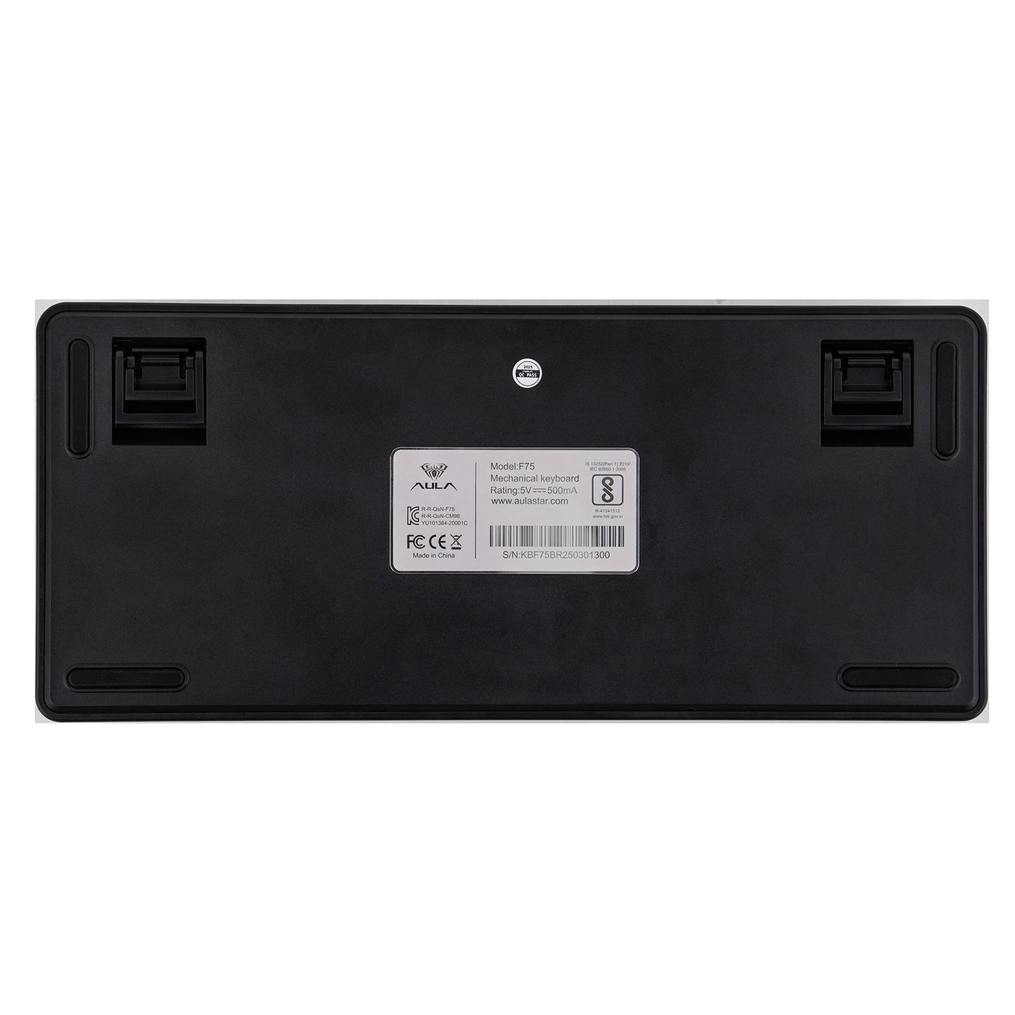 Teclado mecânico EPOMAKER x AULA F75 com fio, 75%, layout ANSI US, gasket, hot-swap, para Mac/WIN/Android, com botão rotativo