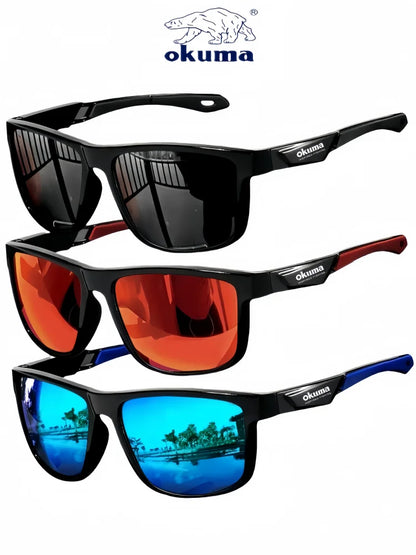 Okum fashion polarized glasses UV400, anti UV, anti glare, strong light, suitable for cycling, driving, fishing, etc