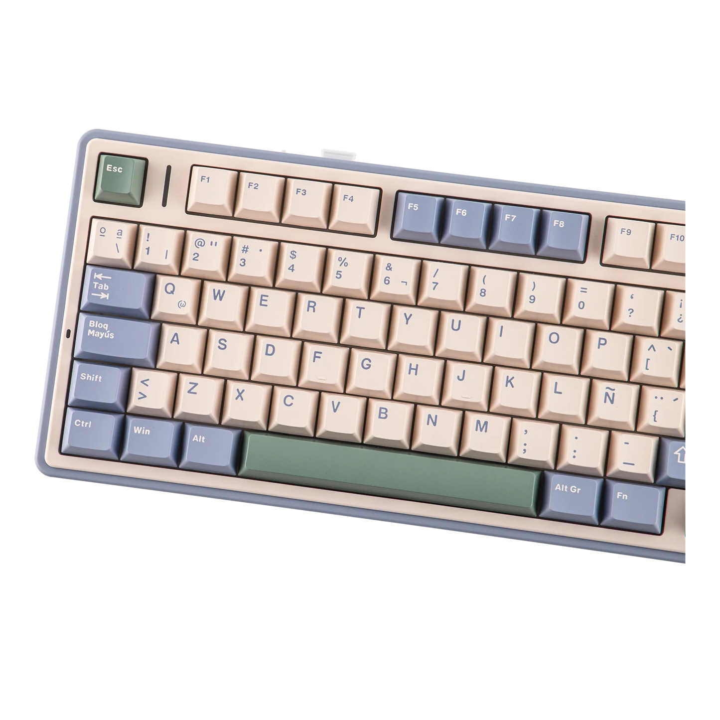 EPOMAKER AULA F75 ISO-ES 75% Spanish QWERTY Hot-Swap Gasket-Mounted Wired/Bluetooth/2.4GHz Wireless Mechanical Gaming Keyboard RGB Backlight