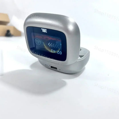 JBL Live Beam 3 True Wireless Bluetooth Earbuds with Smart Display Case, Active Noise Cancelling Headphones, HiFi Stereo Sound