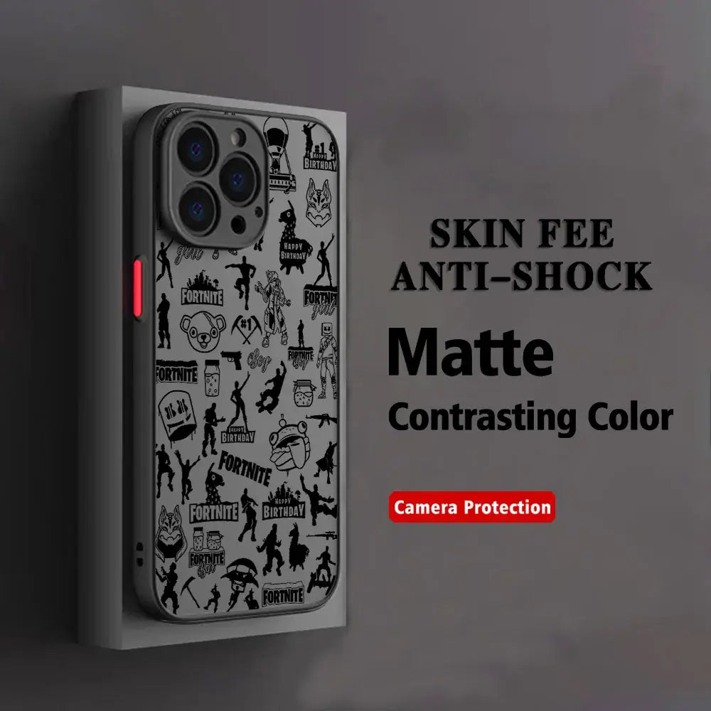 Hot Game F-Fortnite Phone Case For Xiaomi Redmi Note 14 13 12 12S 11 11S 10 10S 9T 9S 8 7 Pro Plus 4G 5G Matte Clear Back Cover