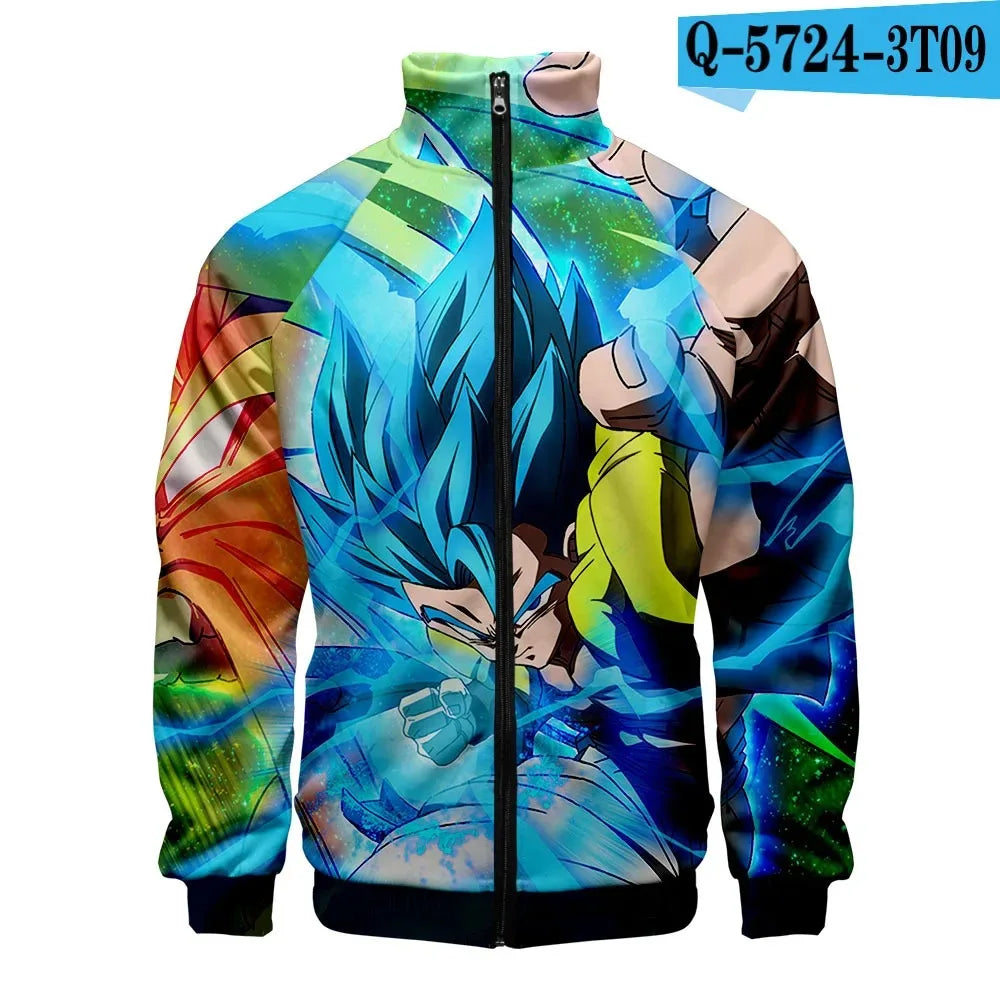 Dragon Ball Goku Hoodies Kids Boys Sweatshirts Anime Clothes Costume Hoody Gohan Beerus Pullovers Men Women Tracksuits Tops