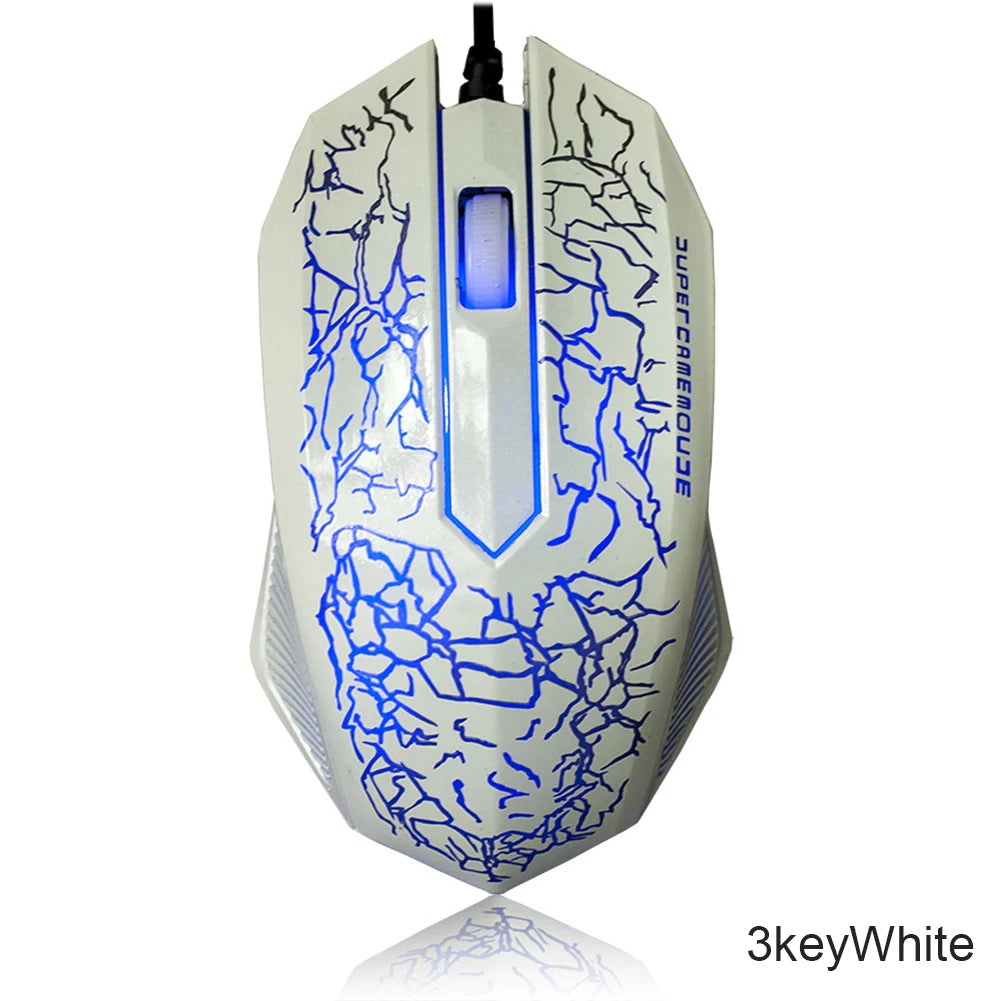 2400 DPI laidinė USB žaidimų pelė su RGB LED apšvietimu, ergonomiška kompiuterio pelė, skirta asmeniniams kompiuteriams, nešiojamiesiems kompiuteriams ir „MacBook“, profesionali 6 mygtukų optinė žaidimų pelė
