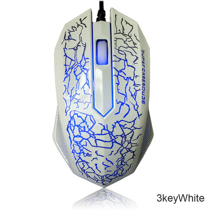 2400 DPI laidinė USB žaidimų pelė su RGB LED apšvietimu, ergonomiška kompiuterio pelė, skirta asmeniniams kompiuteriams, nešiojamiesiems kompiuteriams ir „MacBook“, profesionali 6 mygtukų optinė žaidimų pelė
