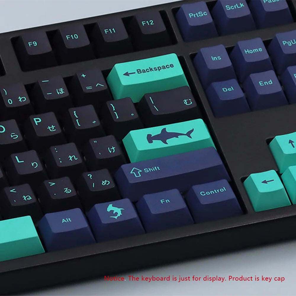 KYOMOT GMK Hammerhead Keycaps PBT Dye Sub 148 Keys Cherry Profile Keycap for MX Switch DIY Layout IKBC Filco Mechanical Keyboard