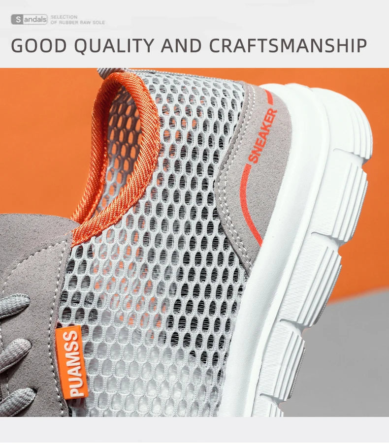 Men's Sneakers Summer Mesh Running Shoes Lightweight and Breathable Sneakers for Men