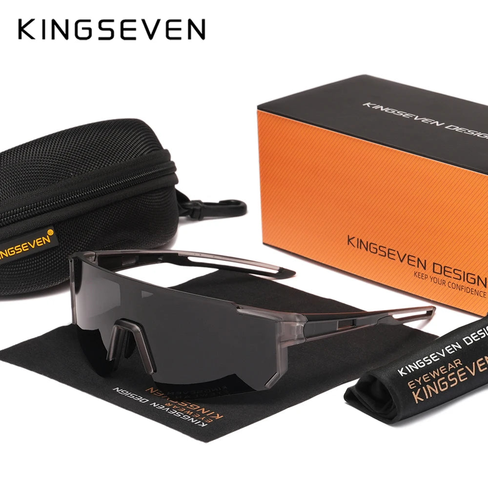 KINGSEVEN MTB Cycling Glasses Men Women Outdoor Sports Running Drving Sunglasses UV400 Road Running Bike Bicycle Goggles Male