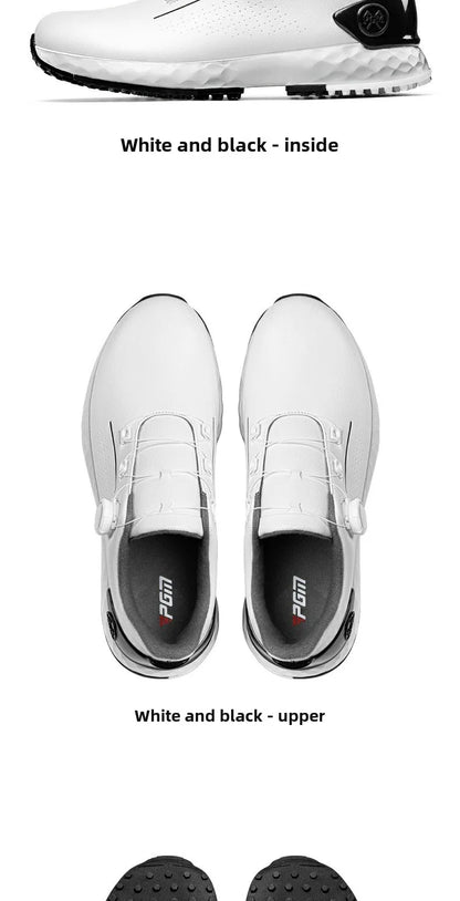 PGM golf-sneakers til herrer – komfortabel støddæmpning, drejeknap-snørebånd, vandtætte og skridsikre, med højdeøgning XZ408