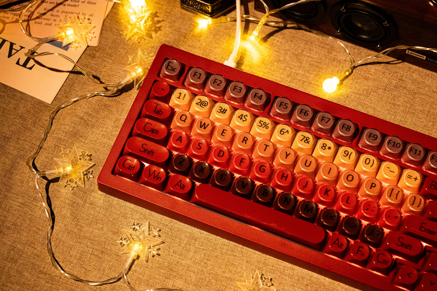 Teclado mecânico gaming AKKO 5075 X Veekos K75, teclado 75% RGB, hot swap 3/5 pinos, com fios, personalizado, com botão rotativo e gasket