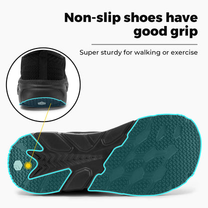 FitVille-schoenen met brede teenruimte voor heren, goed gedempte extra brede schoenen, antislip, breed, lichtgewicht en ademend, voor hardlopen