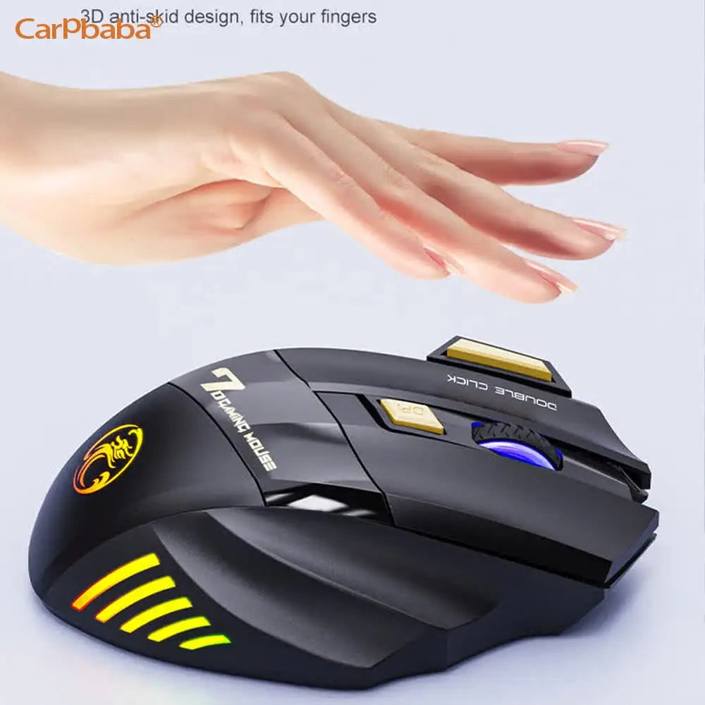 Wireless Mouse Bluetooth Wireless Mouse Rechargeable Computer Mouse Gamer Ergonomic Gaming Mause RGB Backlit Silent Mice For PC