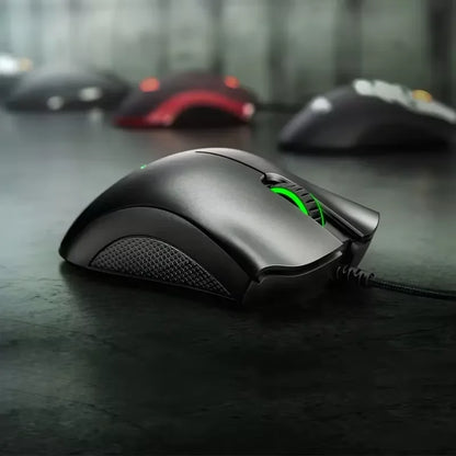 Mouse da gaming cablato originale Razer con sensore ottico 6400 DPI per laptop, mouse ottico ad alta velocità