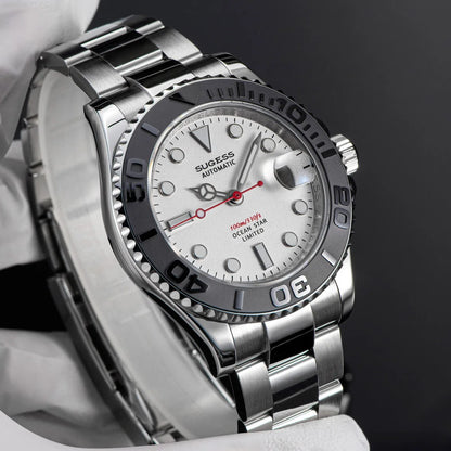 Sugess New Diving Men's Watch Automatic Mechanical WristWatches 10Bar NH35A Movement Sapphire Luminous Ceramic Bezel S450-2 2025