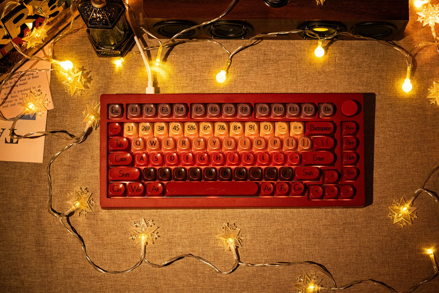 Teclado mecânico gaming AKKO 5075 X Veekos K75, teclado 75% RGB, hot swap 3/5 pinos, com fios, personalizado, com botão rotativo e gasket