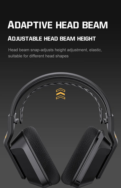 Auscultadores Gaming Sem Fios ONIKUMA GT828 Bluetooth 5.3 RGB com Microfone, Cancelamento de Ruído e Ligação em 4 Modos para PC, PS5 e Portátil