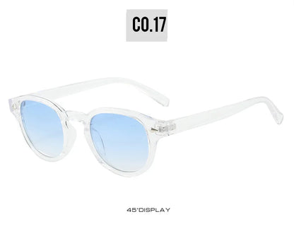 Simple Vintage Round Sunglasses Women Men 2025 Luxury Brand Design Retro Rivet Yellow Blue Lens Square Sun Glasses Female UV400