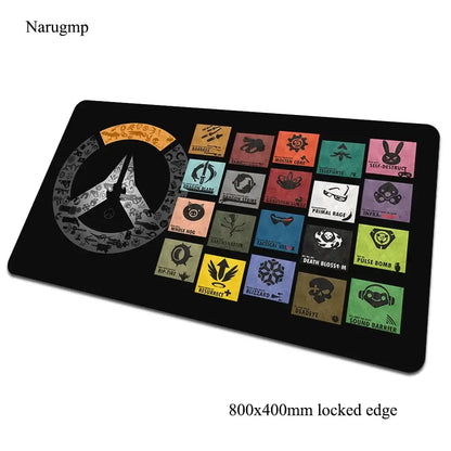 Overwatch mouse pad 80x40cm gaming mousepad game Halloween Gift large mouse pad gamer computer desk big mat notebook mousemat PC