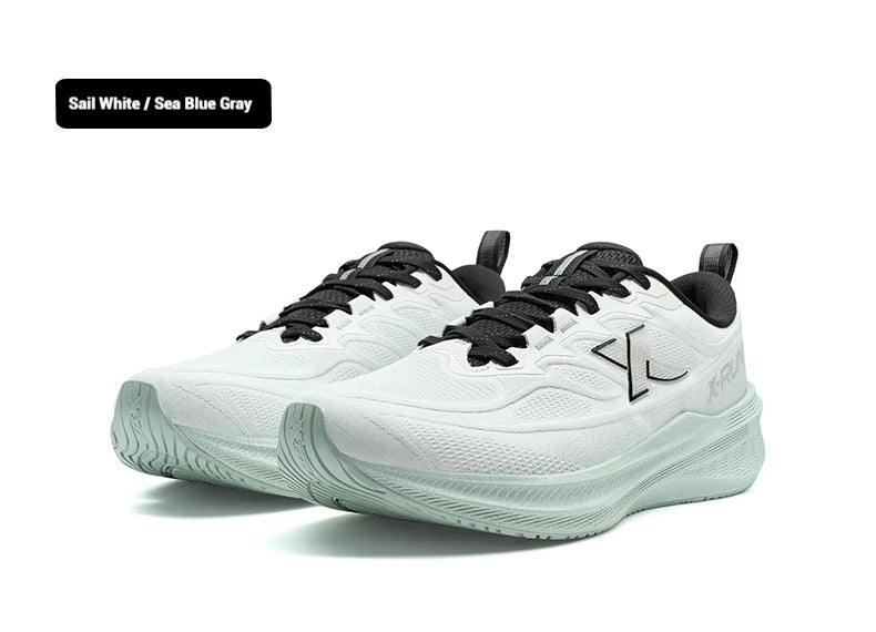 Xtep Running Shoes For Men 2025 Winter Trendy Shock Absorption Cushioning Non-Slip Comfortable Lace Up Sneakers 875419110045