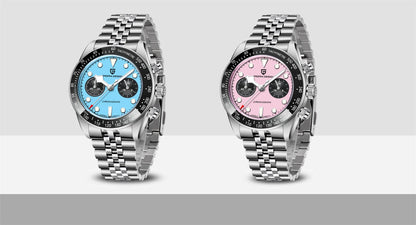 2026 New PAGANI DESIGN BB Flamingo Chronograph Luxury Sports Quartz Watch Men Sapphire mirror 100M Waterproof Fashion Wristwatch