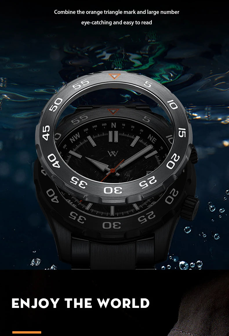 WM Watch Automatic Mechanical Watches Water Resistant Classic Casual Business Man Watch Welly Merck WM157M