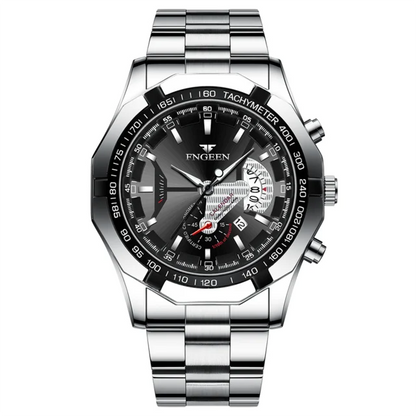 Montre-bracelet pour homme, style militaire, décontracté ou sportif, à quartz, de marque prestigieuse, en acier intégral, étanche