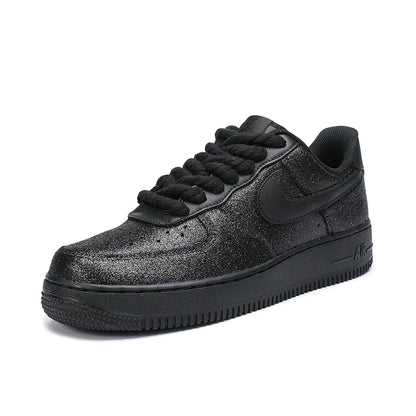 Custom Sneakers Nike Air Force 1 FOMO Glitter Star Rhinestone Bling Clean Fit Luxury Street Style Wear-resistan Low Top Sneakers