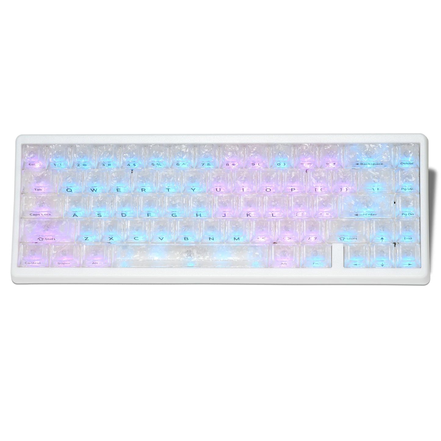 Teclado mecânico XVX M67 JadeStone com teclas IMD-Tech, hot-swappable, gasket, tri-mode, RGB personalizado, sem fios, 65%