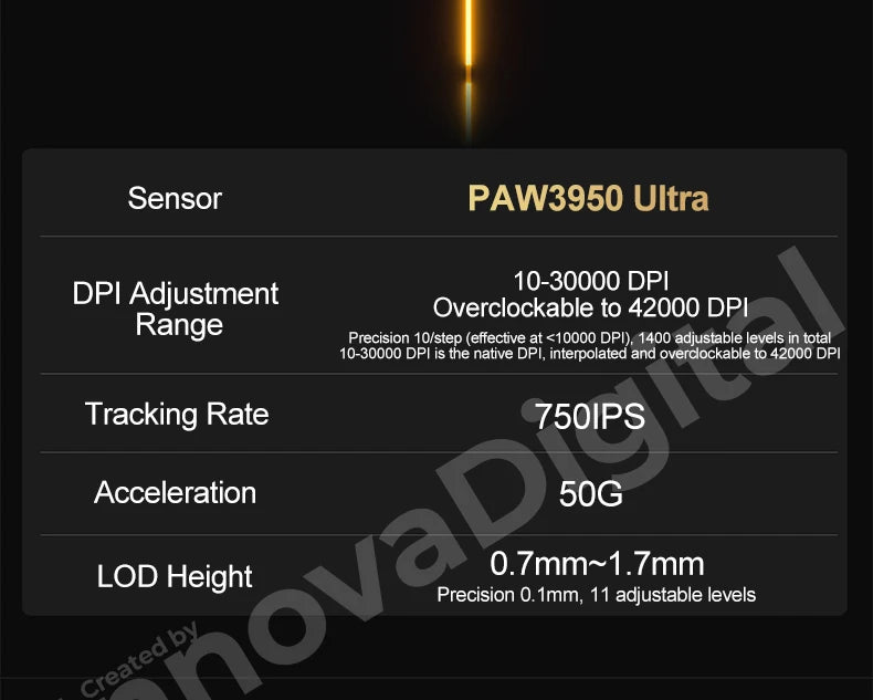 „ATK Dragonfly A9 Ultimate“ belaidė žaidimų pelė, „PAW3950 Ultra 8 kHz“ ergonomiška lengva žaidimų pelė, skirta FPS, e. sportui ir „CSGO“