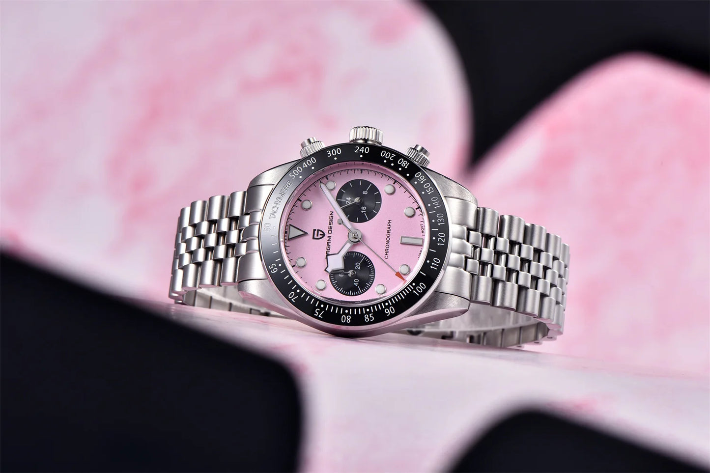2026 New PAGANI DESIGN BB Flamingo Chronograph Luxury Sports Quartz Watch Men Sapphire mirror 100M Waterproof Fashion Wristwatch