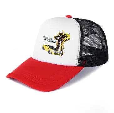 Transformers Children Baseball Cap Cartoon Anime Figure Print Hat Boy Girl Breathable Kid Hat HipHop Boy NetCap Kawaii Toy Gift