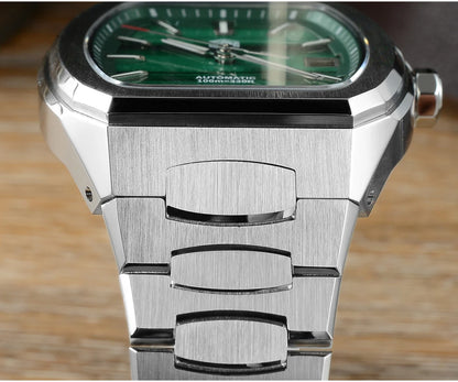 San Martin 39.5mm Tonneau Luxury Men Watch Mineral Dial Casual Sports PT5000 SW200 Automatic Mechanical Sapphire Luminous SN0145