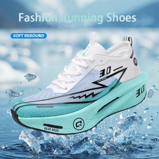 Sneakers da uomo in mesh comfort, scarpe da tennis 2025, running da uomo con piastra in carbonio 3.0, ammortizzazione per sport, allenamento e jogging
