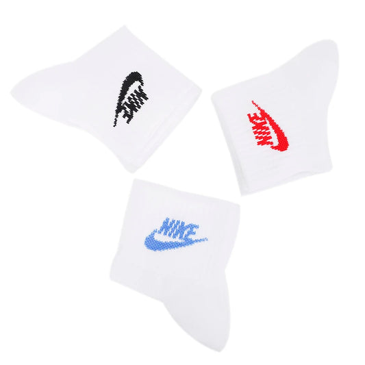 Nike Men's Socks, Women's Socks, Casual Socks, Fashionable Basketball Socks, Thin Socks, Comfortable and Breathable Sports Socks (3 Pairs) Dx5074-911