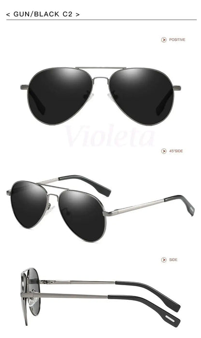 Punk Rock Polarized Sunglasses Color Film Sunglasses Han Edition Mirror Face Fashion Sun Glasses T1001
