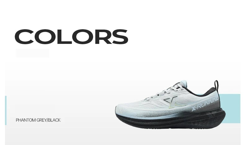 Xtep Running Shoes For Men 2025 Winter Trendy Shock Absorption Cushioning Non-Slip Comfortable Lace Up Sneakers 875419110045