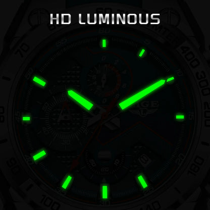 LIGE Luxury Military Watch For Men Waterproof Luminous Silicone Man Watch Quartz High Quality Men's Sports Watches Male Relojs