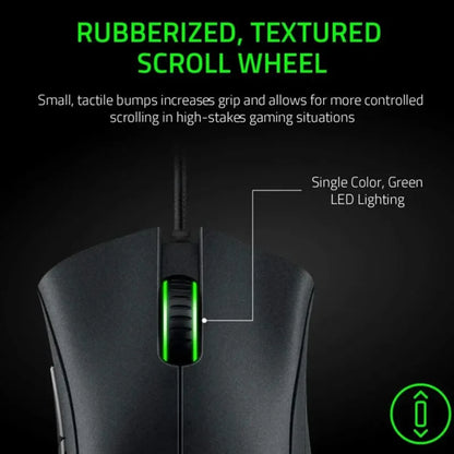 Mouse gaming cablato Razer DeathAdder Essential / Mouse cablati 6400DPI con 5 pulsanti indipendenti per laptop e PC gamer