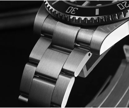 San Martin 40mm Water Ghost PT5000 Automatic Men Diving Watch Business Mechanical Sapphire Waterproof 20Bar Luxury BGW-9 SN0017D