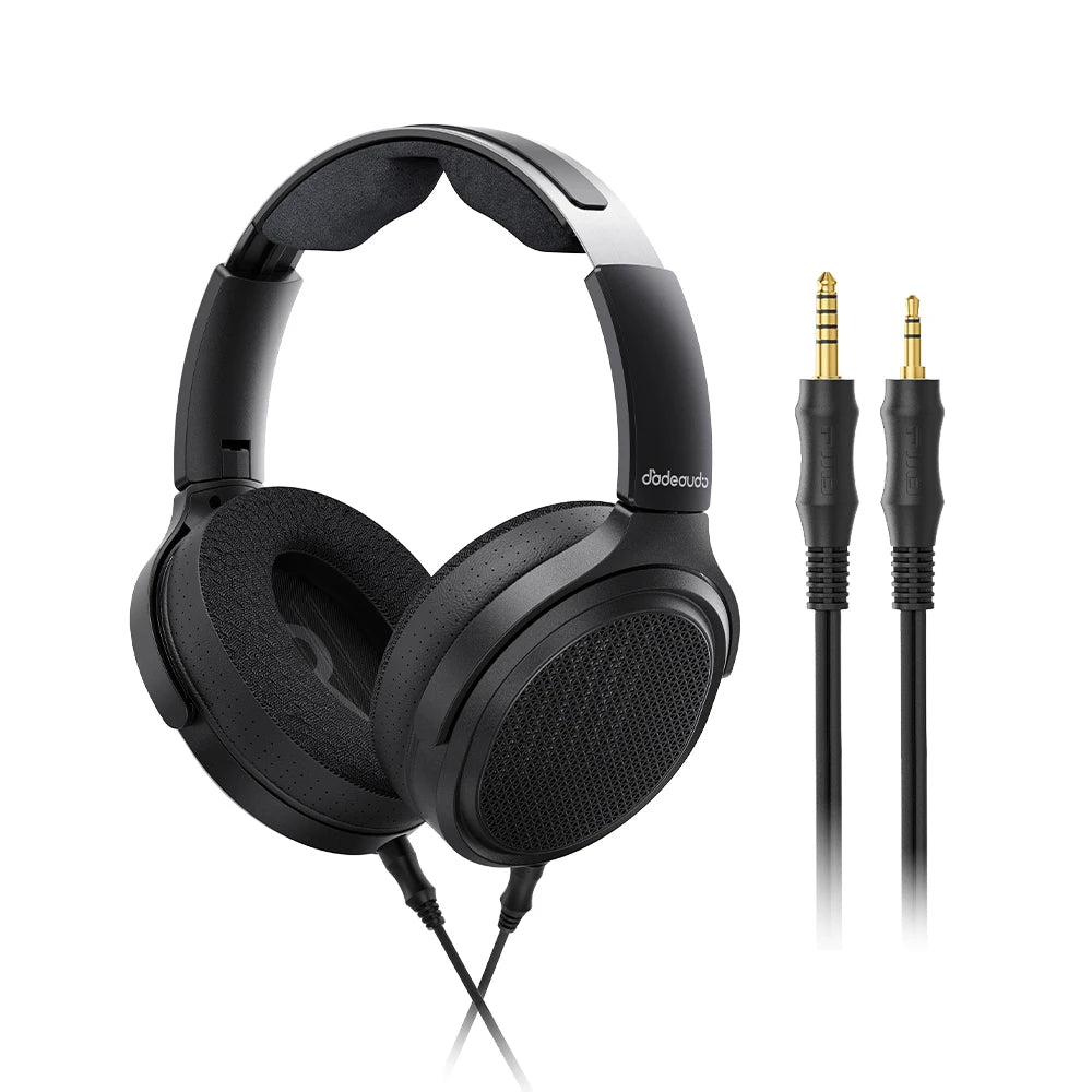 FiiO JT7 Planar Magnetic Over-Ear Audiophile Headphones – 95x86mm Driver, 4.4mm & 3.5mm Wired HiFi Headset