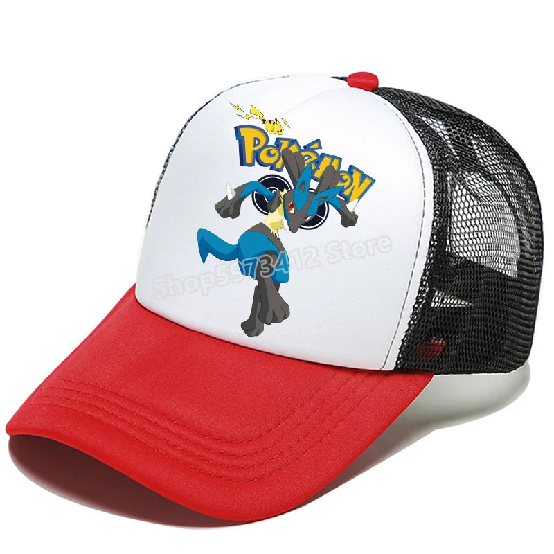 Pokémon baseball sapka Pikachu Charizard Gengar anime csúcsos sapka gyerek felnőtt nyári szabadtéri sport sapkák fiú alkalmi divat sapka ajándék