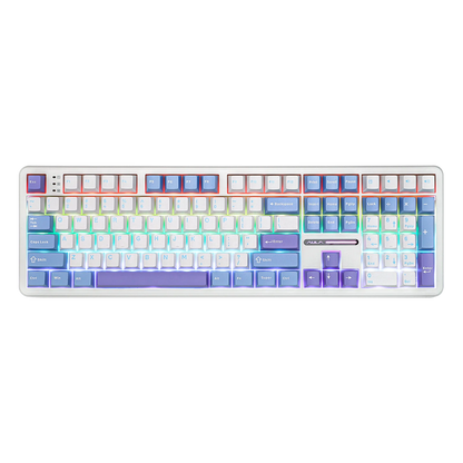 EPOMAKER x AULA F108 Full Size 100% ANSI Layout Hot-Swap Wired/2.4GHz/Bluetooth 5.0 Wireless Mechanical Keyboard RGB Backlight